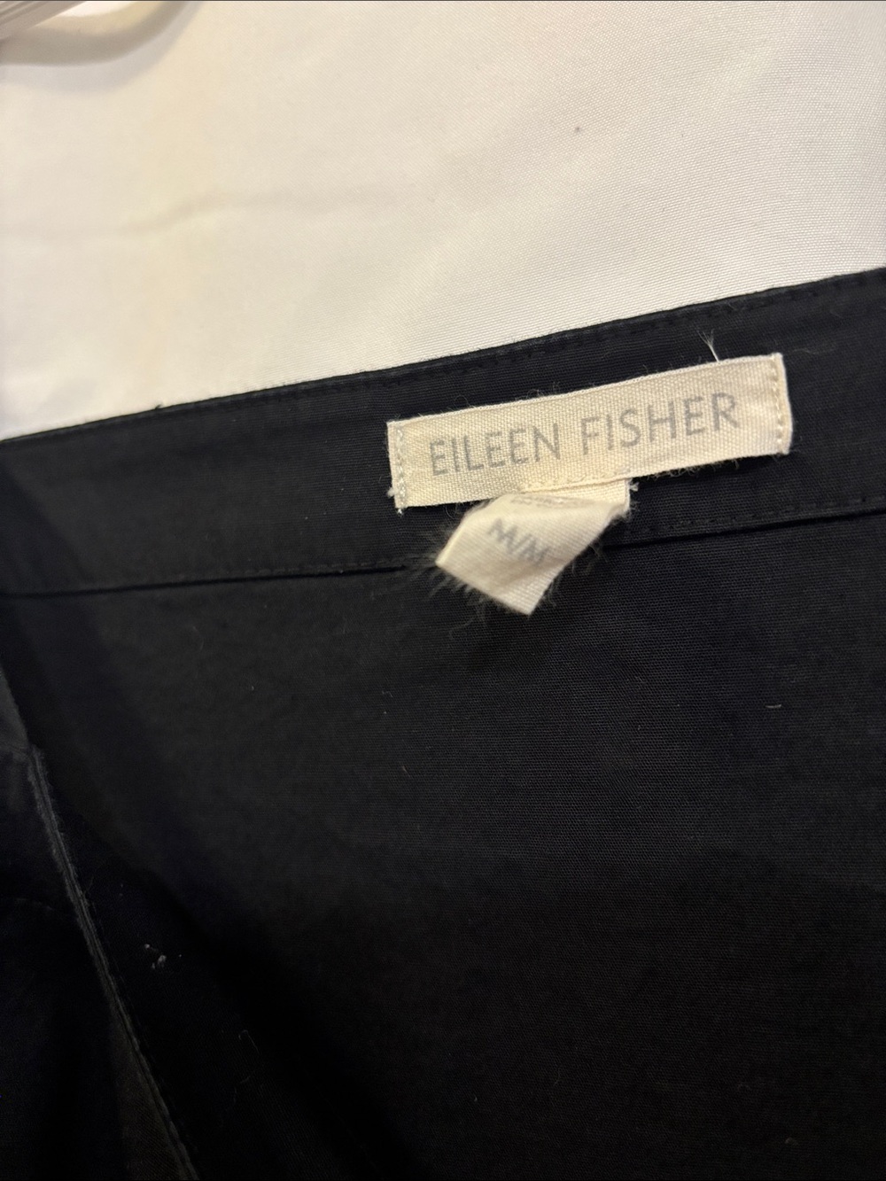 Eileen Fisher Black Dress with White Label - Picture 2 of 4
